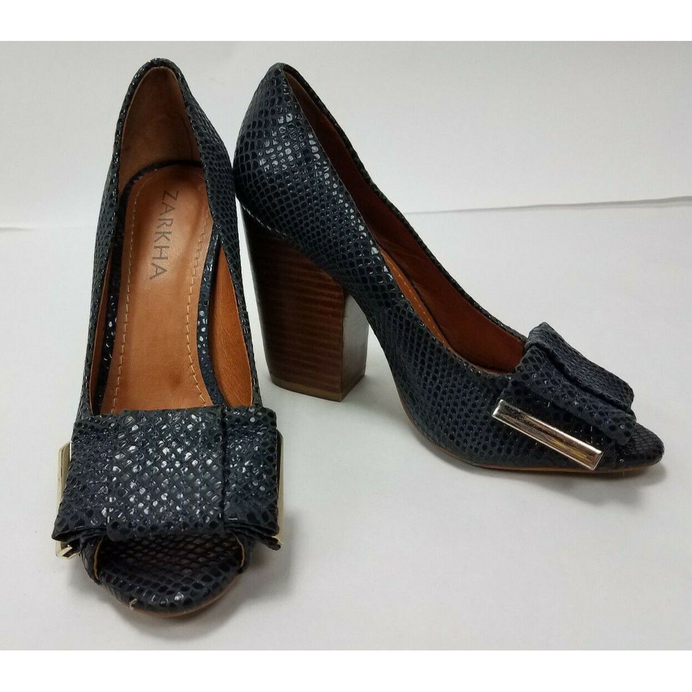 Zarkha women grey high heels shoes size 5